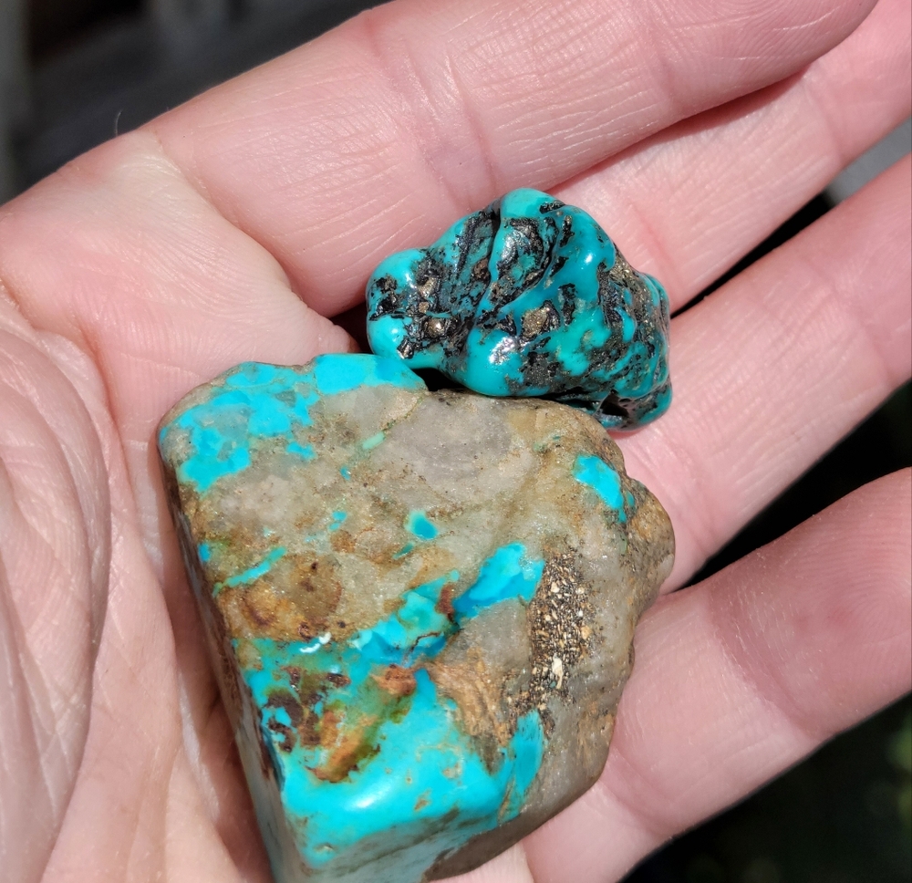 Turquoise With Pyrite